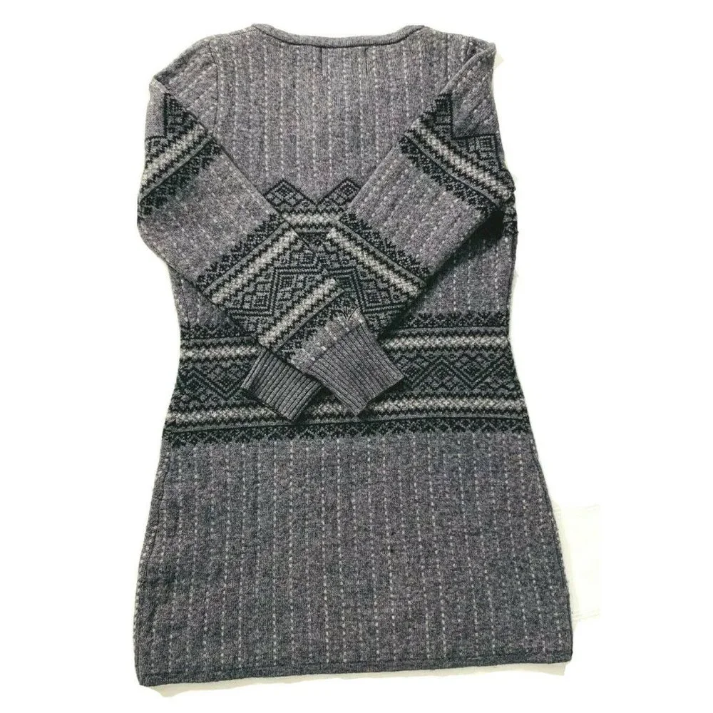 Woolrich Fair Isle Wool Petite Sweater Dress Tunic‎